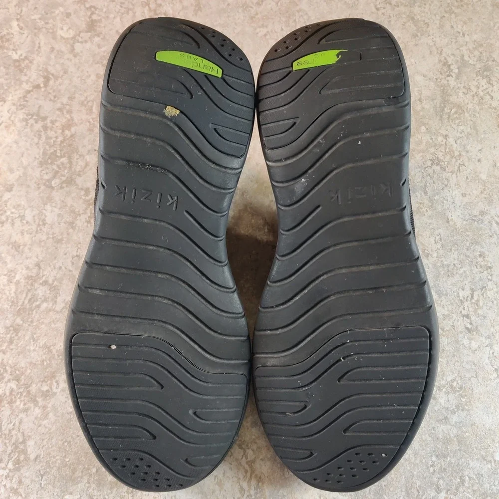 Kizik Slip On Athletic Running Shoes‎ Mens Size 12 D2FCDATHBK02-1D Triple Black